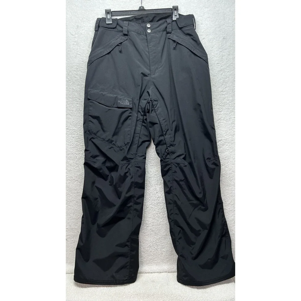 The North Face Mens Size L Black Hyvent Insulated Ski Pants (T1)